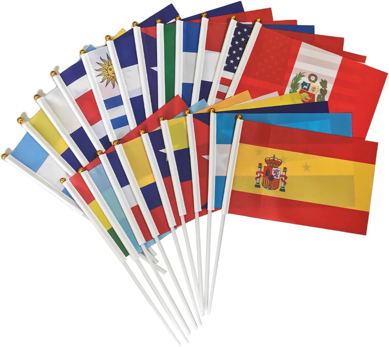 21 Spanish Countries Flags - Hispanic Heritage Month Decorations